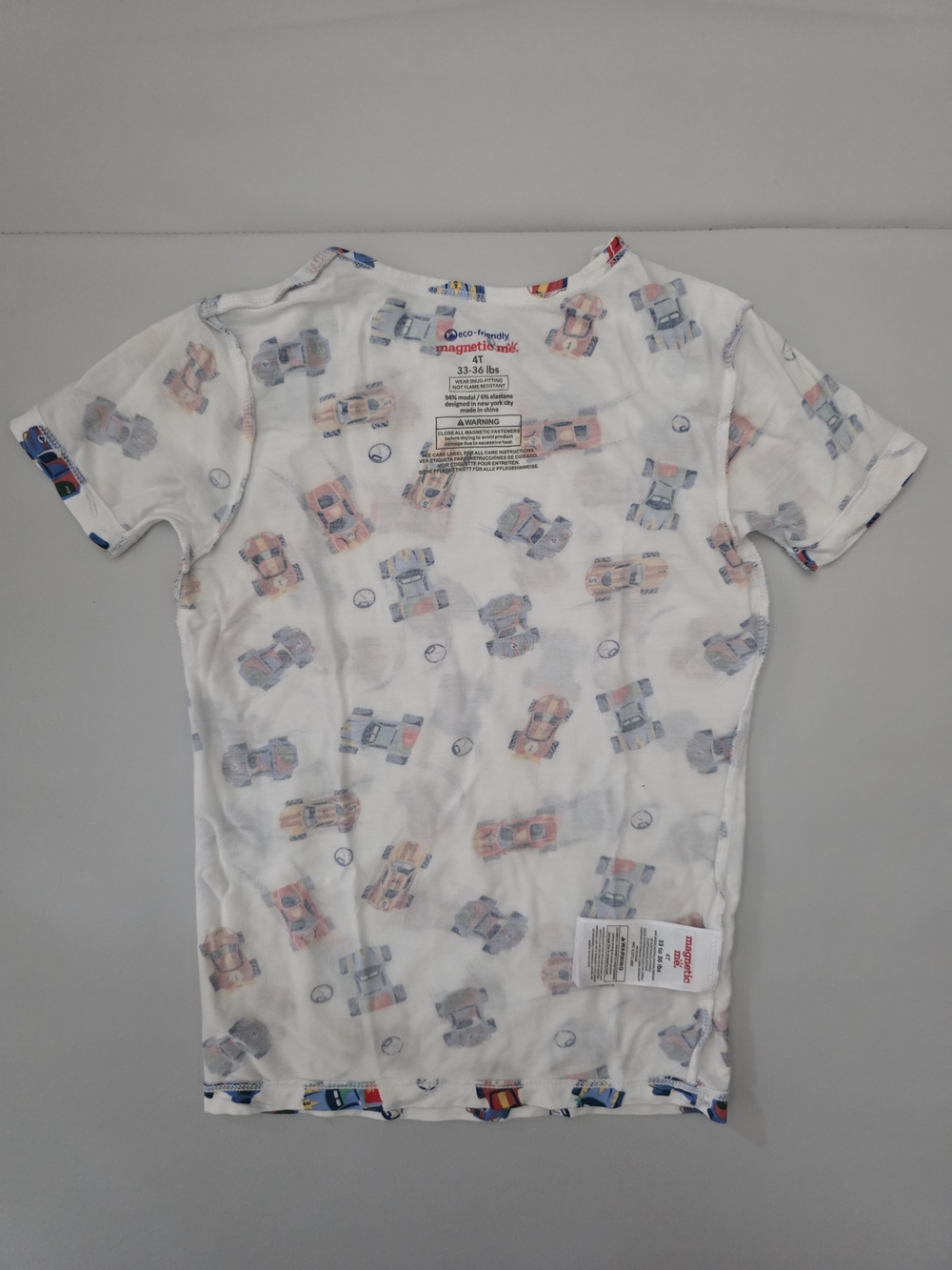 (EUC) Magnetic Me Formula Fun Modal Magnetic Pajama Short Sleeve Set Size 4T - Picture 5 of 11